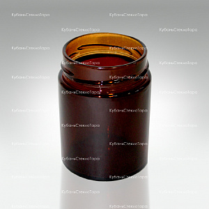 Стеклобанка 0,250 ТВИСТ (66) Deep Ровная (коричневая) банка стеклянная КСТ оптом и по оптовым ценам в Сочи