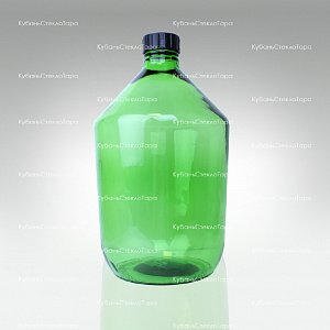 Бутыль 10,0 л Казацкий (зеленый) стеклянный оптом и по оптовым ценам в Сочи