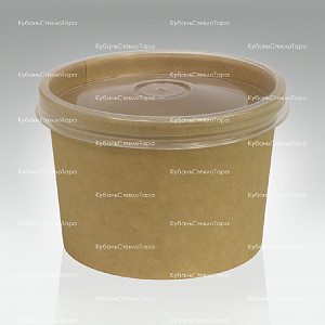 Упаковка для супа 230 мл с пластиковой крышкой оптом и по оптовым ценам в Сочи