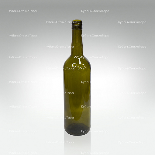 Бутылка 0,750 Бордо оливковая ВИНТ(30) стекло оптом и по оптовым ценам в Сочи
