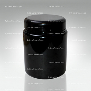 Банка 1 л (100) пластик черная с крышкой (Б-Ч-1000) оптом и по оптовым ценам в Сочи
