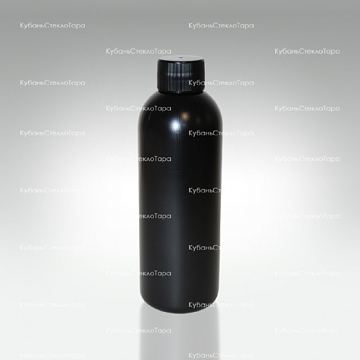 Флакон 0,200 л пластик черный (Din 24/410) оптом и по оптовым ценам в Сочи