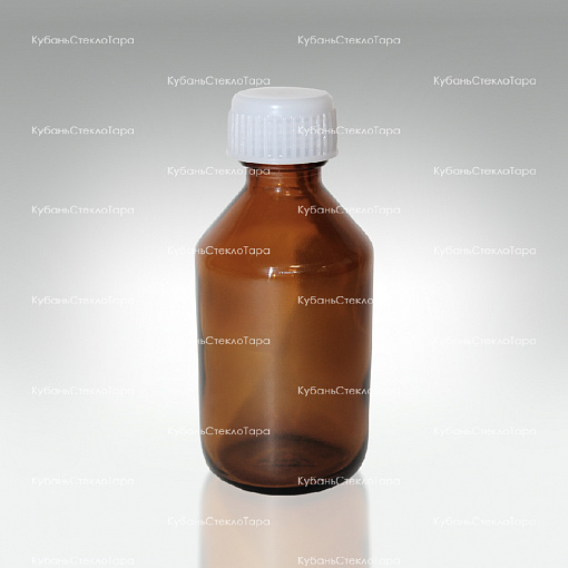 Флакон стеклянный ТВИСТ 50 см3 коричневый (пробка + крышка) оптом и по оптовым ценам в Сочи