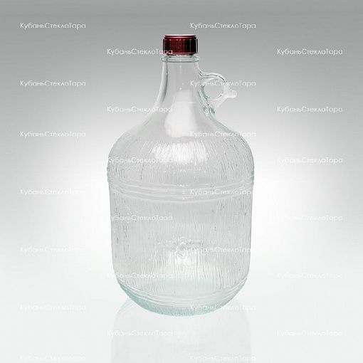 Винная бутылка 5 л "Дария" стекло с крышкой (38) оптом и по оптовым ценам в Сочи