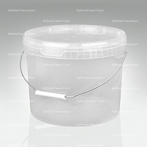Ведро 11,0 л прозрачное пластик с метал.ручкой оптом и по оптовым ценам в Сочи