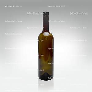 Бутылка 0,750 Бордо оливковая (П-29-А4) стекло оптом и по оптовым ценам в Сочи
