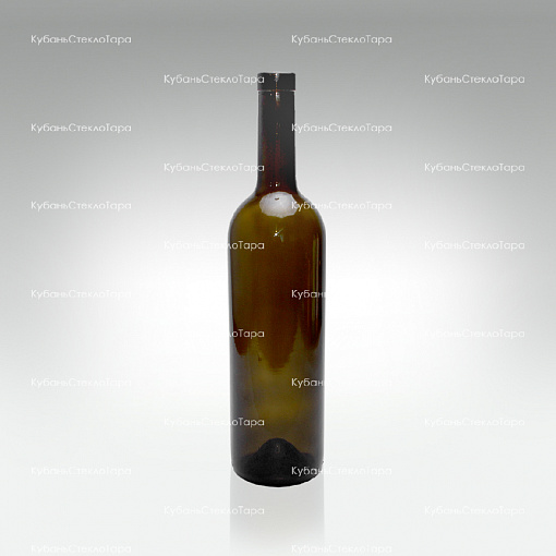 Бутылка 0,750 Бордо оливковая (П-29-А4) стекло оптом и по оптовым ценам в Сочи
