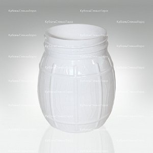 Пластик Бочонок 0,500 (82) Белый оптом и по оптовым ценам в Сочи