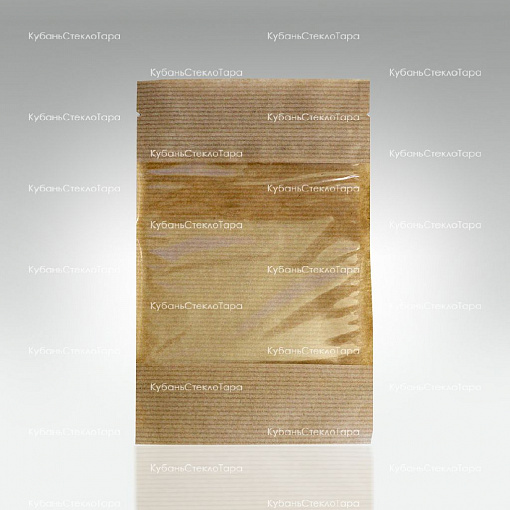 Крафт-пакет 120*185 окно 7см (зип-лок) оптом и по оптовым ценам в Сочи