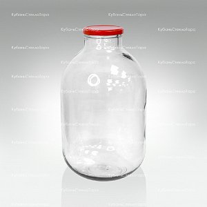 Бутыль 10 ТВИСТ (100) (прозрачный) стеклянный с крышкой оптом и по оптовым ценам в Сочи