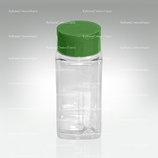 Банка 0,140 мл (38) пластик с зеленой крышкой  оптом и по оптовым ценам в Сочи