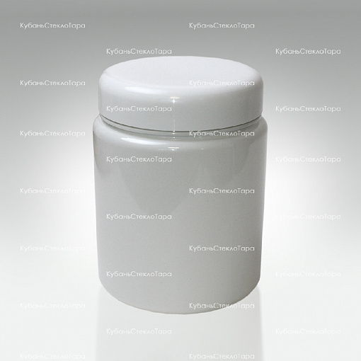 Банка 1 л (100) пластик белая с крышкой (Б-Б-1000) оптом и по оптовым ценам в Сочи