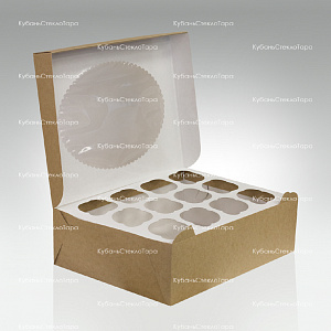 Упаковка для маффинов 330х250х100 мм (для 12 шт) оптом и по оптовым ценам в Сочи