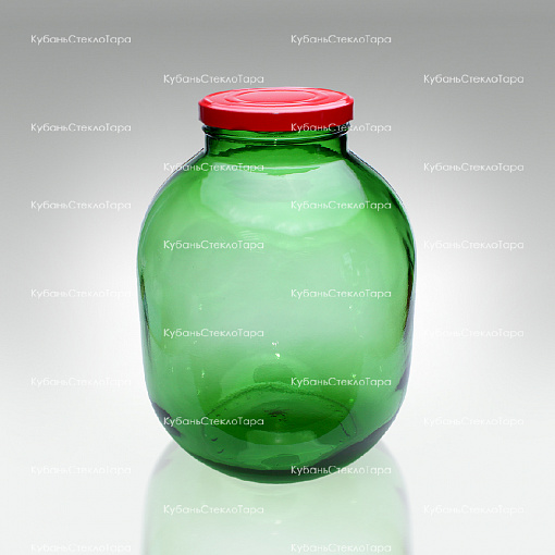 7,0 ТВИСТ (110) банка стеклянная с крышкой (зелёный) оптом и по оптовым ценам в Сочи
