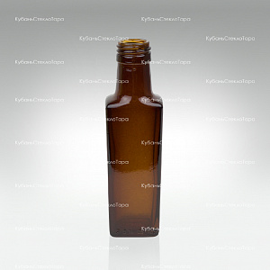 Бутылка 0,100  Гранит ВИНТ (28) Коричневая стекло оптом и по оптовым ценам в Сочи